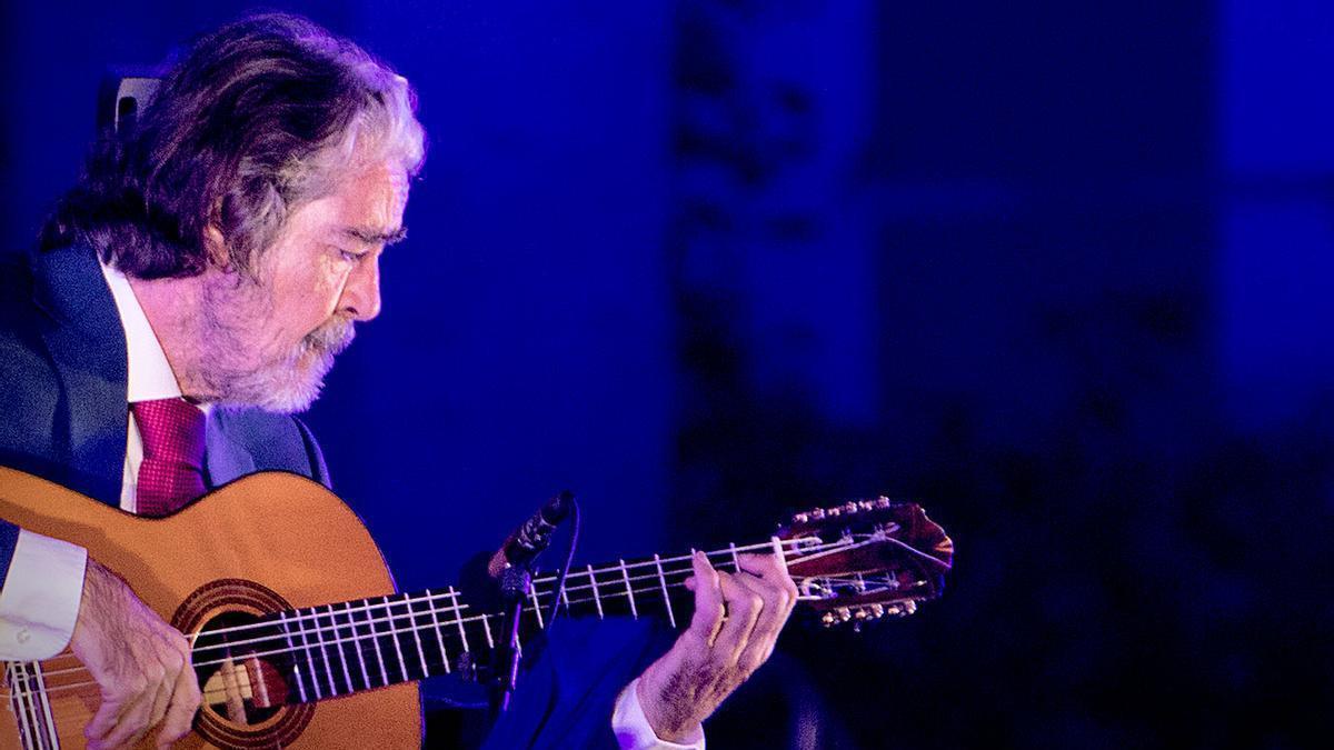 Rafael Riqueni, en su concierto en el Alcázar.