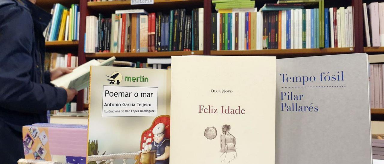 Tres exemplos en Librouro de premios nacionais que logrou a poesía galega nos últimos anos.