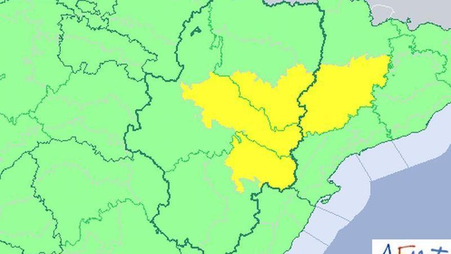 La alerta amarilla por calor se prolonga hasta el martes en Aragón