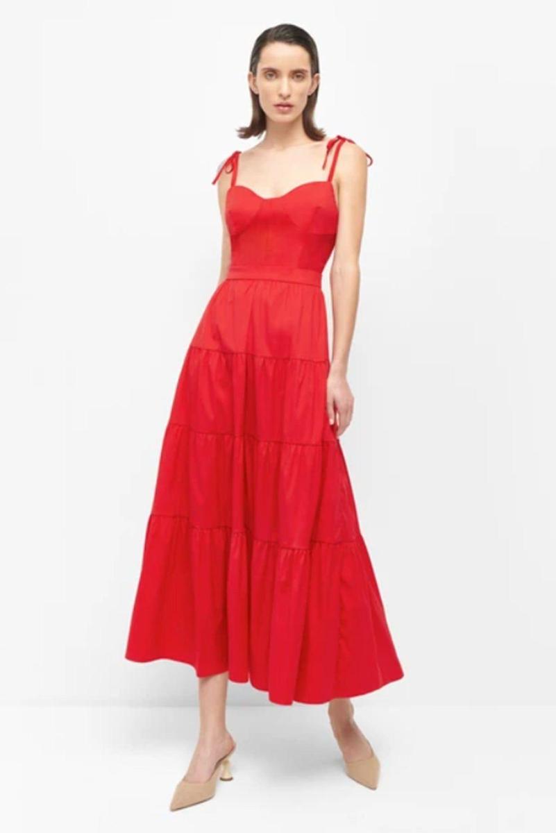 Vestido rojo de Tamara Falcó