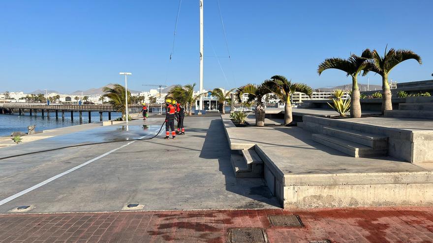 Un detenido tras la reyerta con tres heridos por arma blanca en Marina Lanzarote y maltratar a su pareja