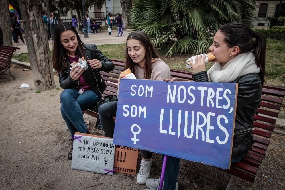 Manifestación del 8 de marzo en Alcoy.