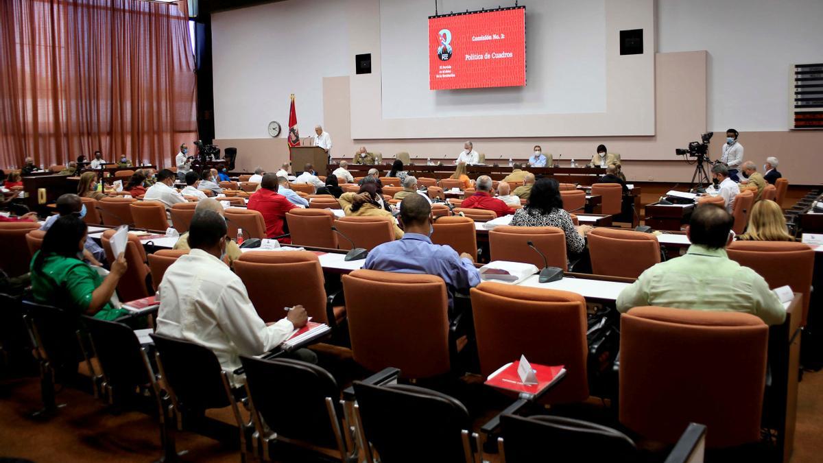 Los asistentes al Congreso del Partido Comunista de este fin de semana en Cuba.