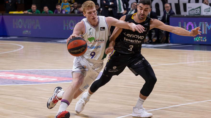 91-84: El Unicaja cae en Tenerife y tendrá que esperar para cerrar la Copa