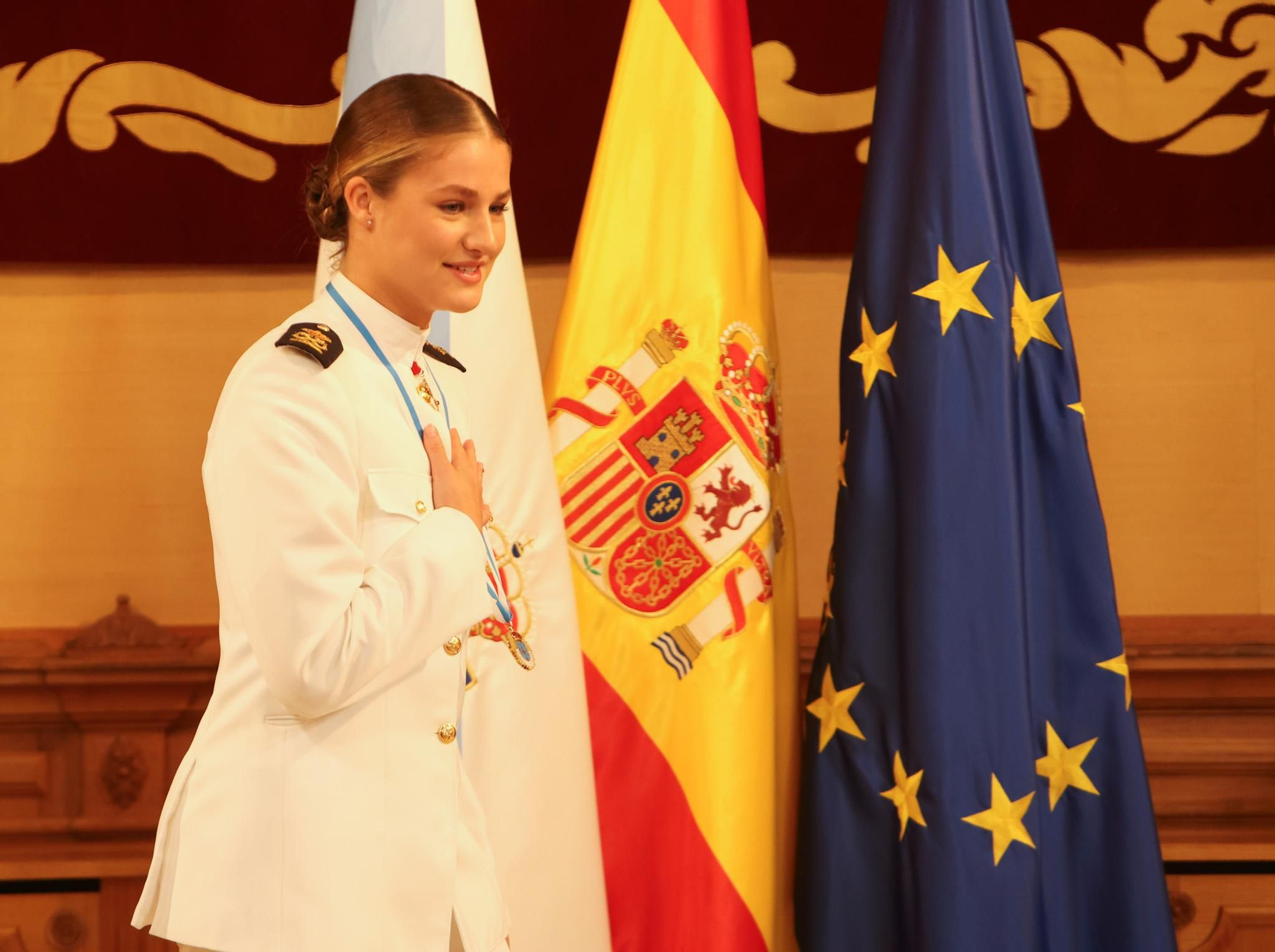 La princesa Leonor recibe la Medalla de Galicia