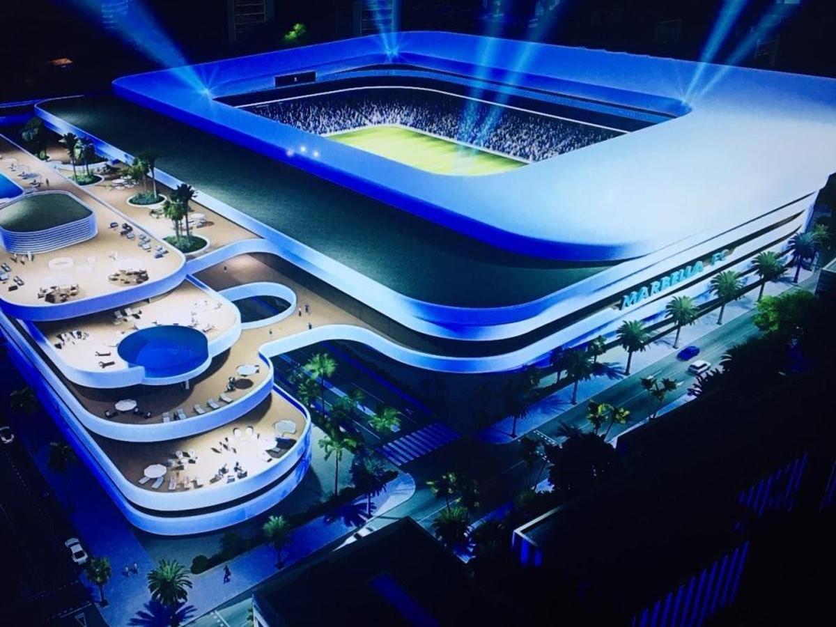 Imagen del futuro estadio del Marbella FC.