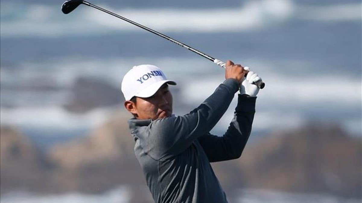 Kang, durante su recorrido en Pebble Beach