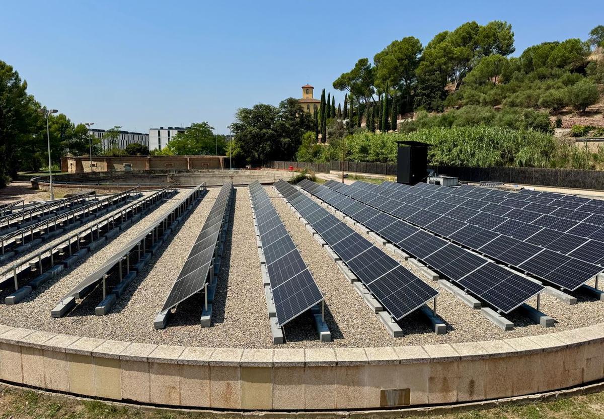 Instal·lació solar a la planta potabilitzadora, que ja ha finalitzat
