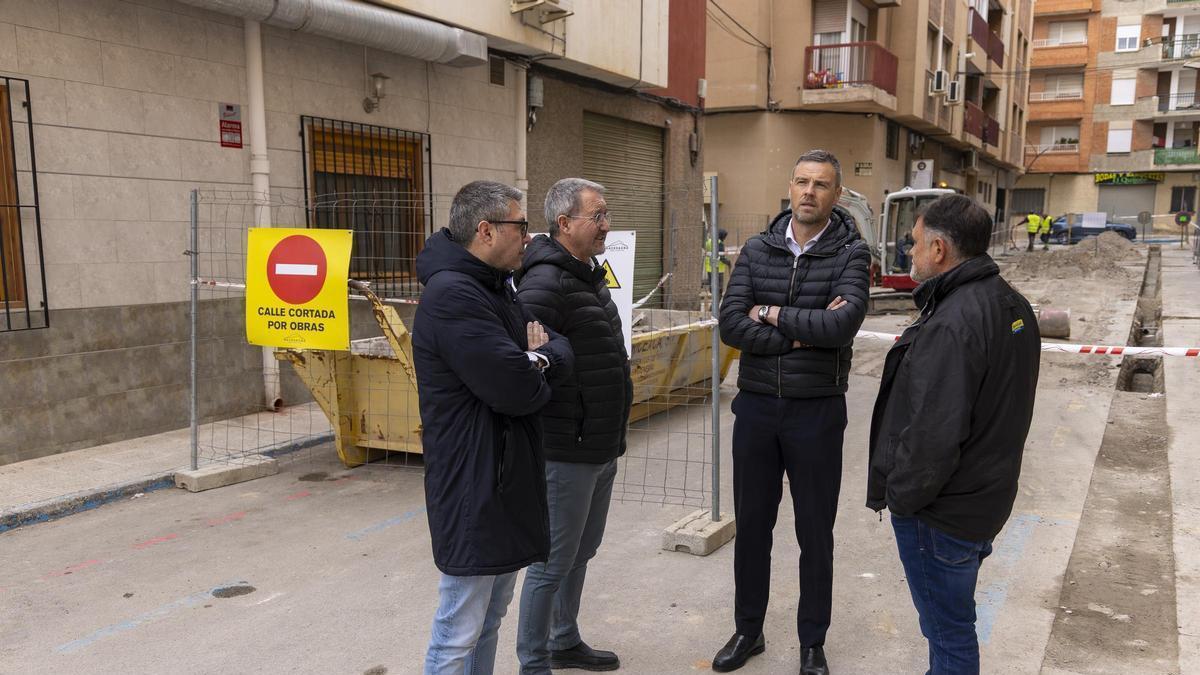 Arreglo de la calle Asturias en Caravaca, dentro del Plan de Obras y Servicios