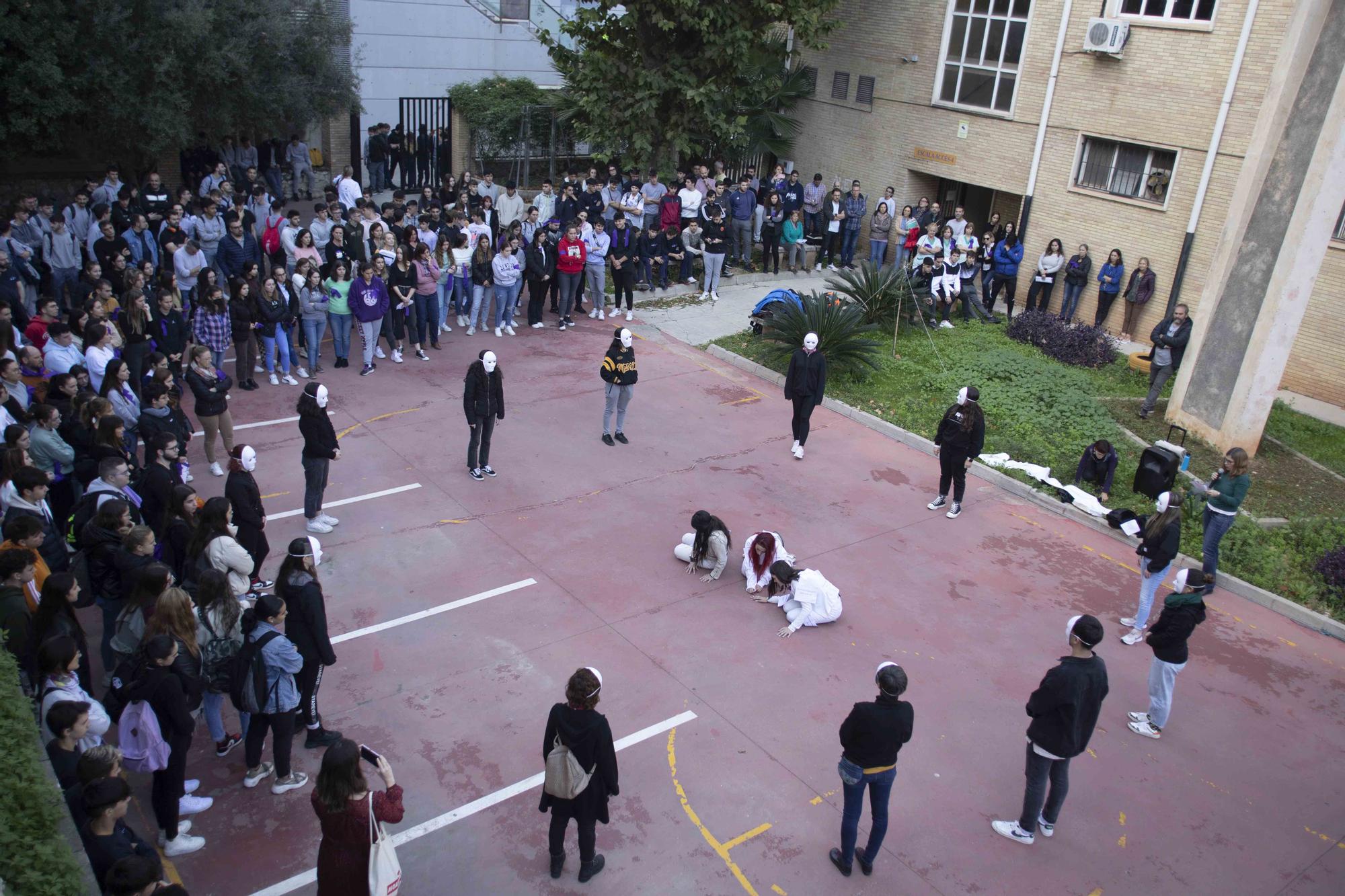 Una performance para visibilizar la lucha contra la violencia machista