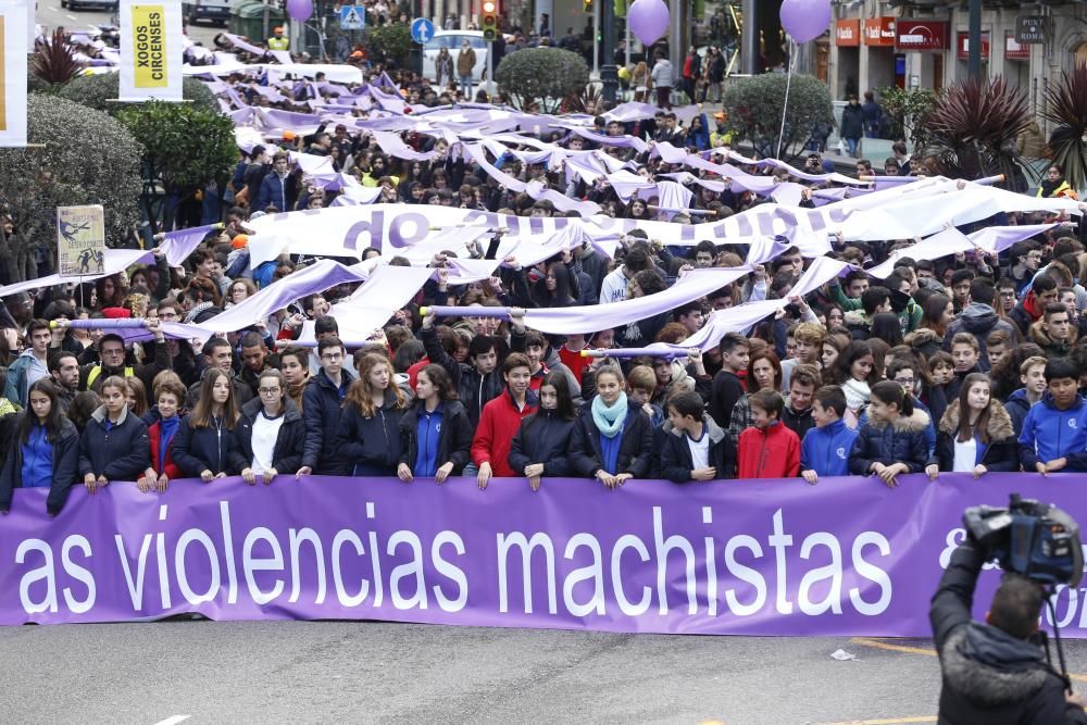 Clamor por el fin de la violencia machista en Vigo