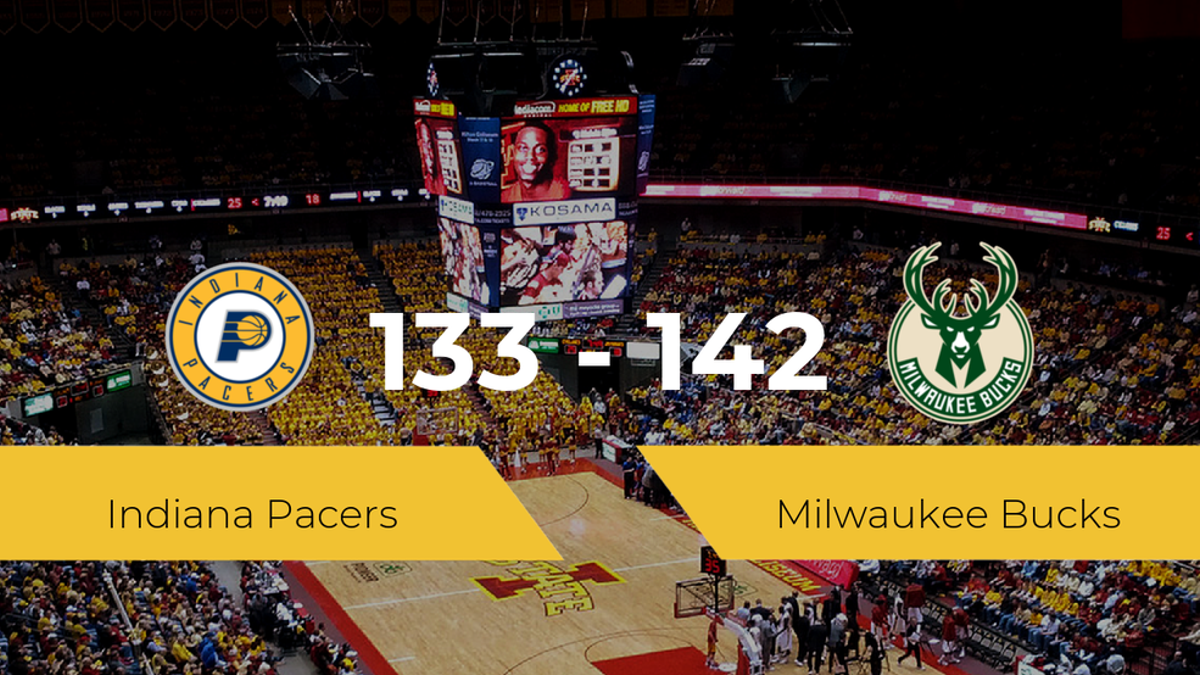 Milwaukee Bucks logra derrotar a Indiana Pacers (133-142)