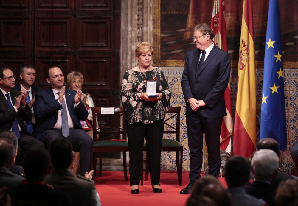 Acto institucional por el 9 d'Octubre en el Palau de la Generalitat