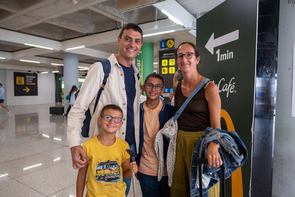 Turistas que aterrizan en Mallorca el 11 de agosto.
