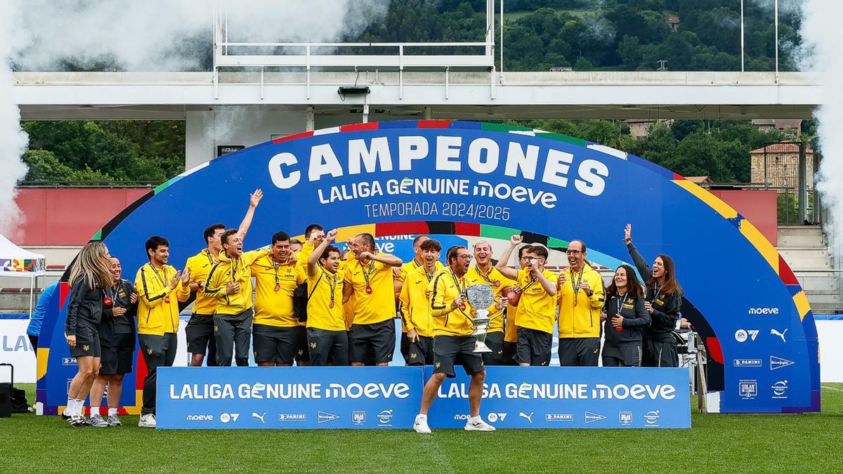 El equipo EDI del Villarreal, campeón de LaLiga Genuine Moeve de la pasada temporada, la 2024/2025.