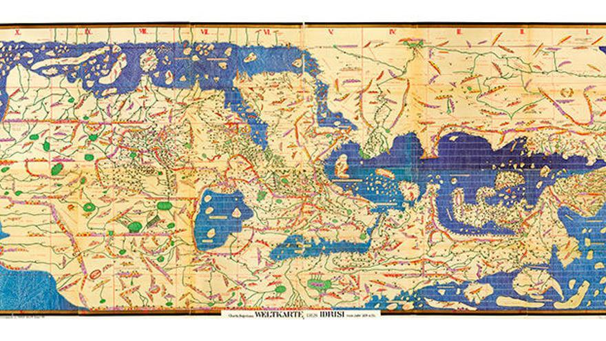 Un cartógrafo ceutí en la corte siciliana. Mapa del Mundo conocido - Al-Idrisi (sIGLO XII)