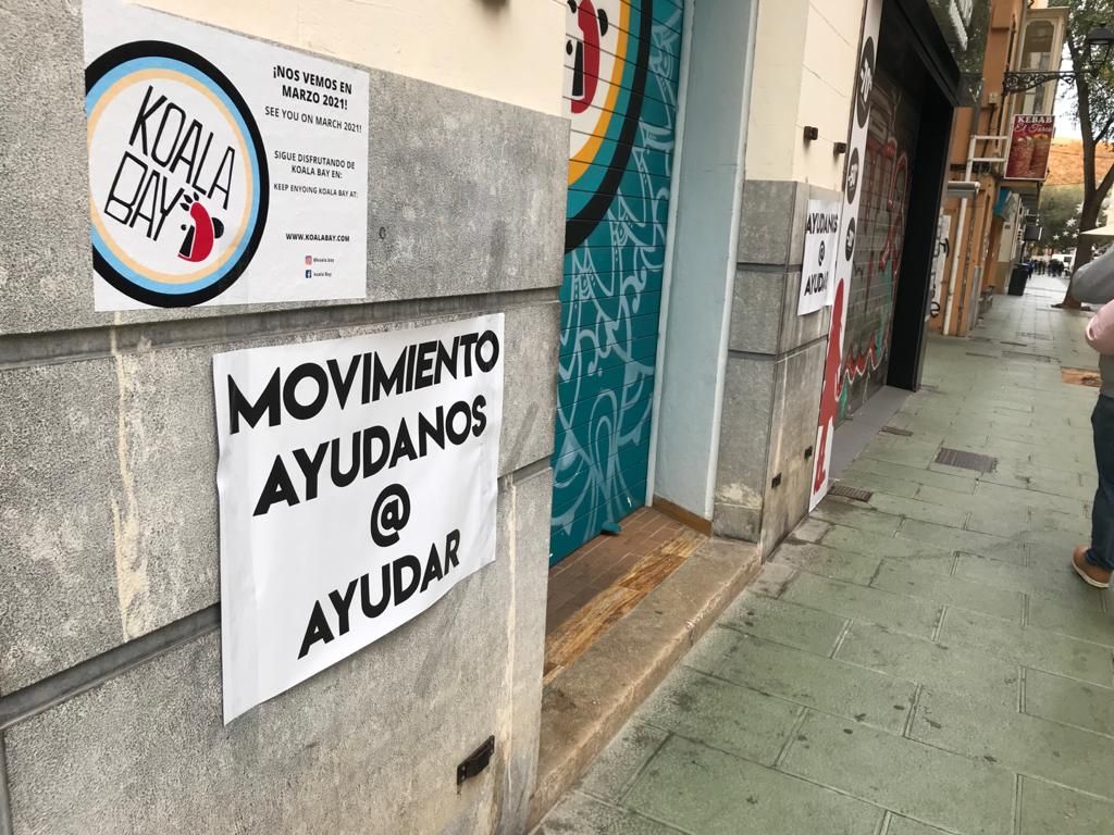 Palma amanece llena de pancartas con mensaje solidario