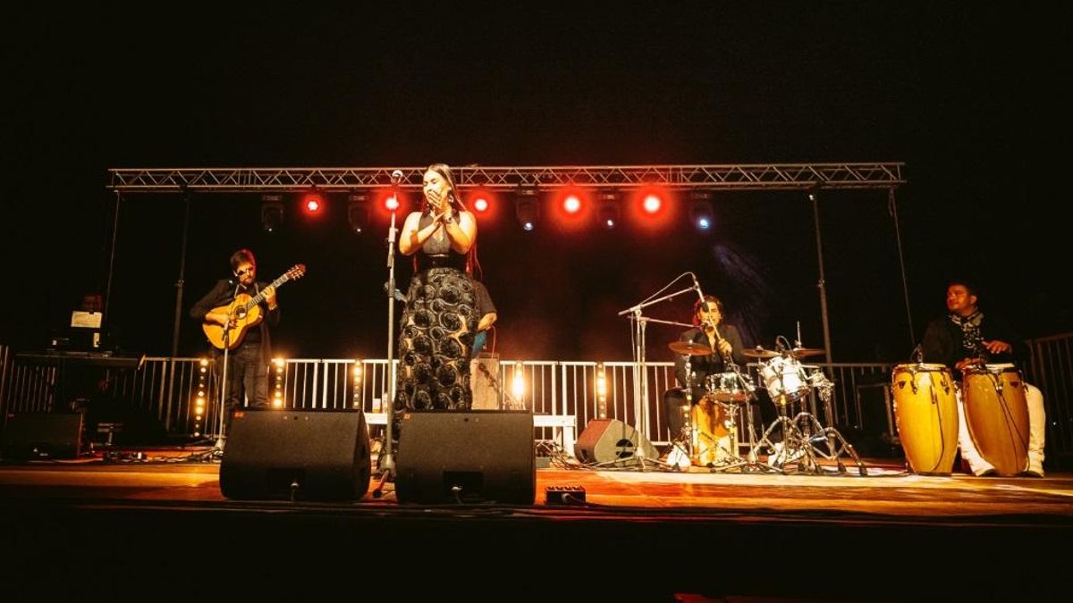Actuación de la formación Ibossim Flamenco Ibiza.