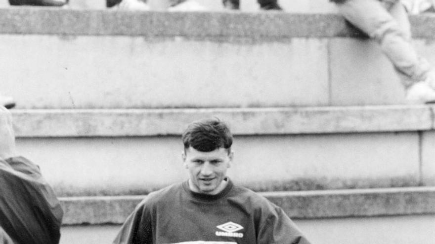 Djukic, durante un entrenamiento en su época como deportivista.