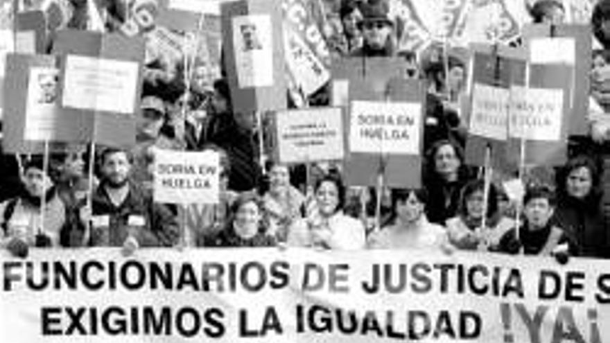 Los funcionarios de Justicia se manifiestan en Madrid