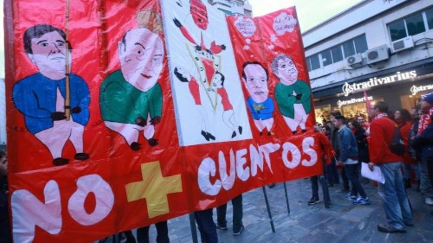Marcha a favor del Real Murcia