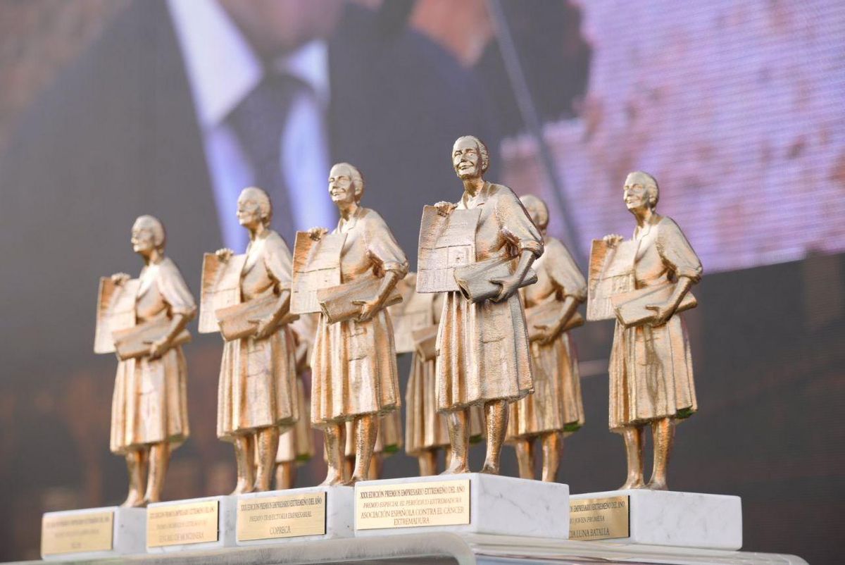 Las estatuillas de la gala de premios.