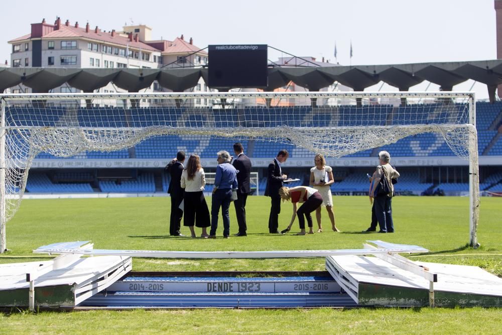 Inspectores de la UEFA en Balaídos // M.Canosa