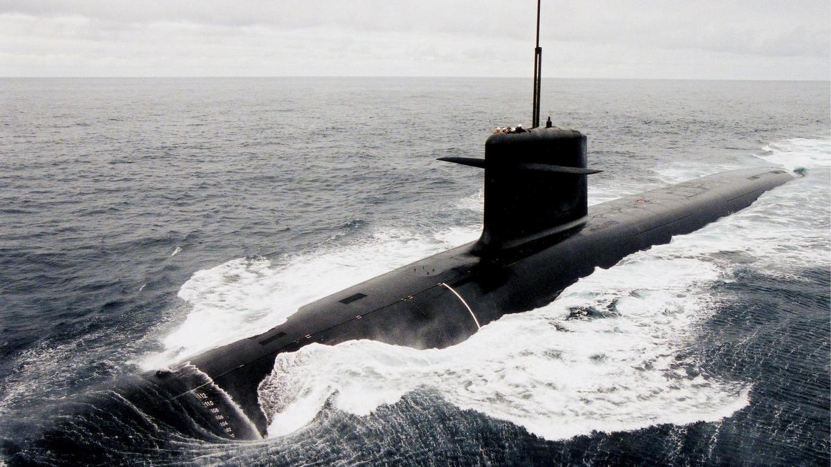 Un submarino nuclear francés de la clase 'Le Triomphante', en una imagen de archivo.