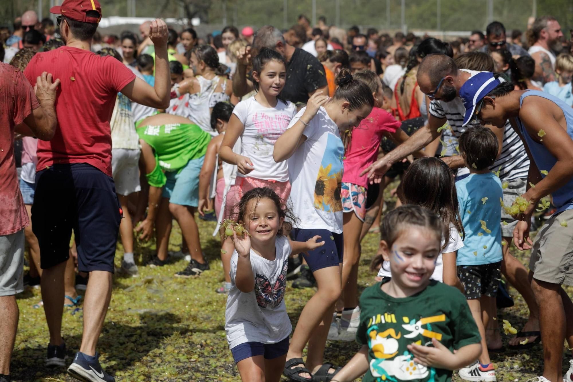 Attacke! Die wilde Traubenschlacht von Mallorca nimmt Binissalem ein