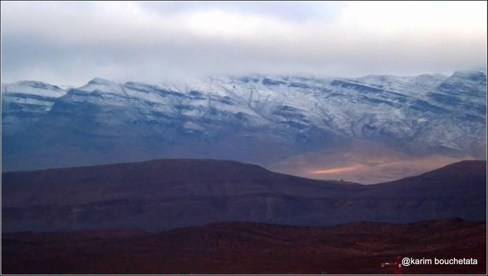 Nieve en el desierto del Sáhara