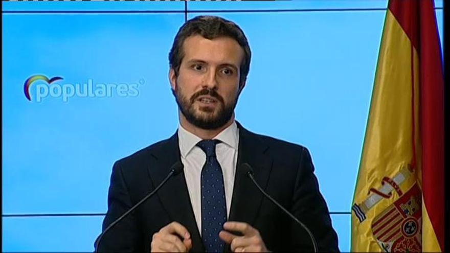 Casado solicita la investigación de "por qué la Abogacía ha resuelto a favor de las tesis de ERC"