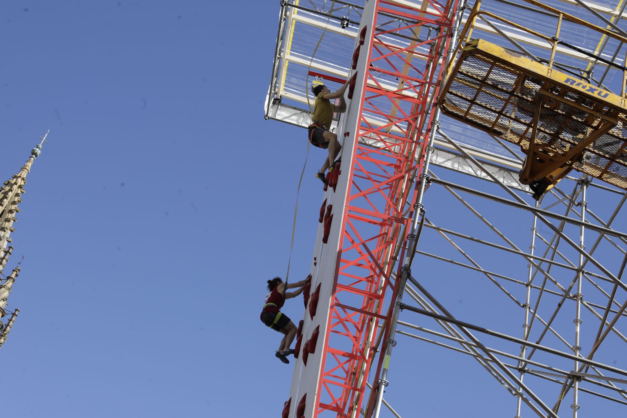 Así se vivió la primera prueba de la Copa de España de escalada en Oviedo