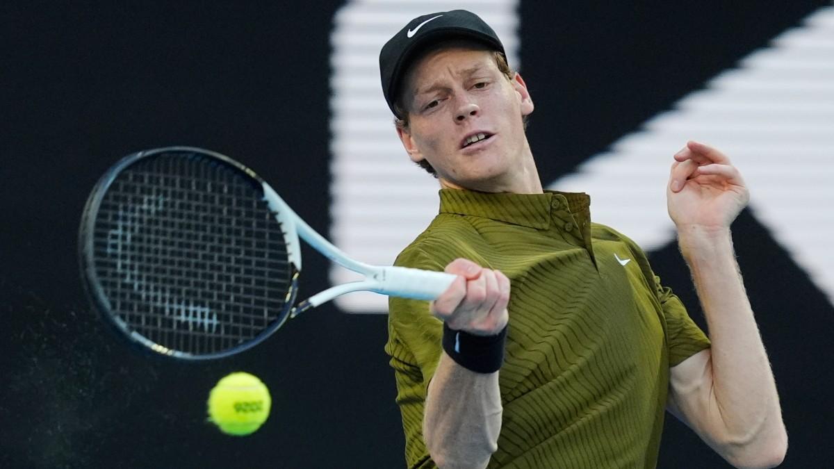 Jannik Sinner, en su debut en el Open de Australia