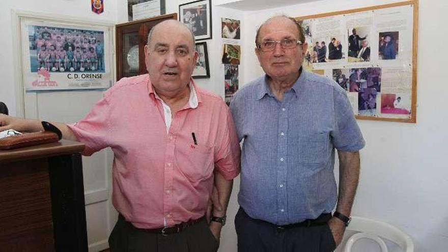 Fernández Sobrino, a la izquierda, con Luis Soria. // Iñaki Osorio