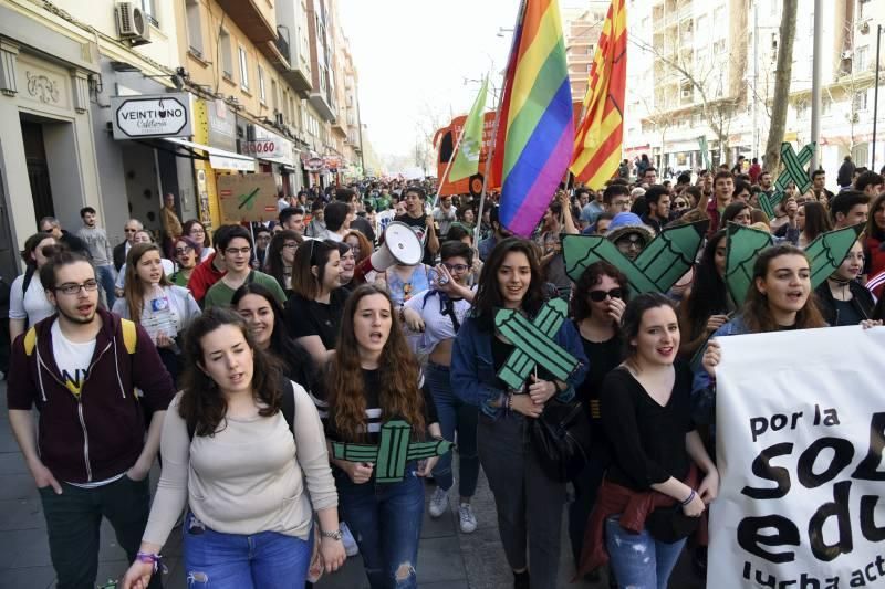 Huelga educativa en Zaragoza