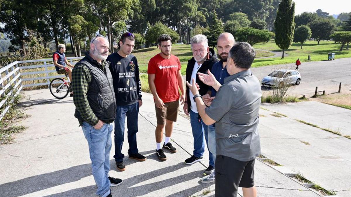 Visita a la actual pista de BTT.   | // RAFA VÁZQUEZ