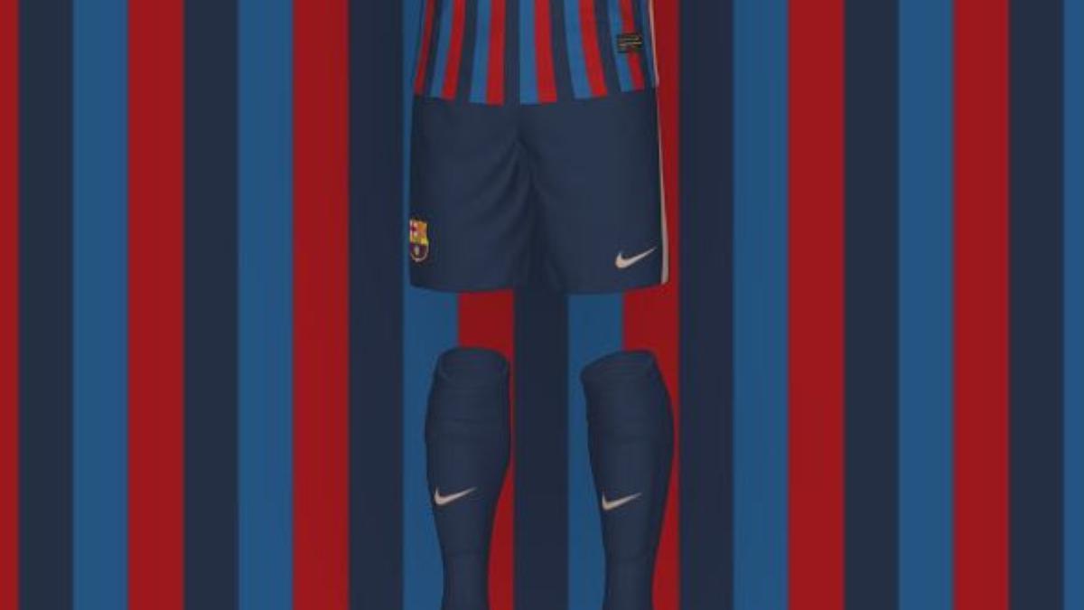 Posibles pantalones y medias de la equipación del Barça para 2022-23