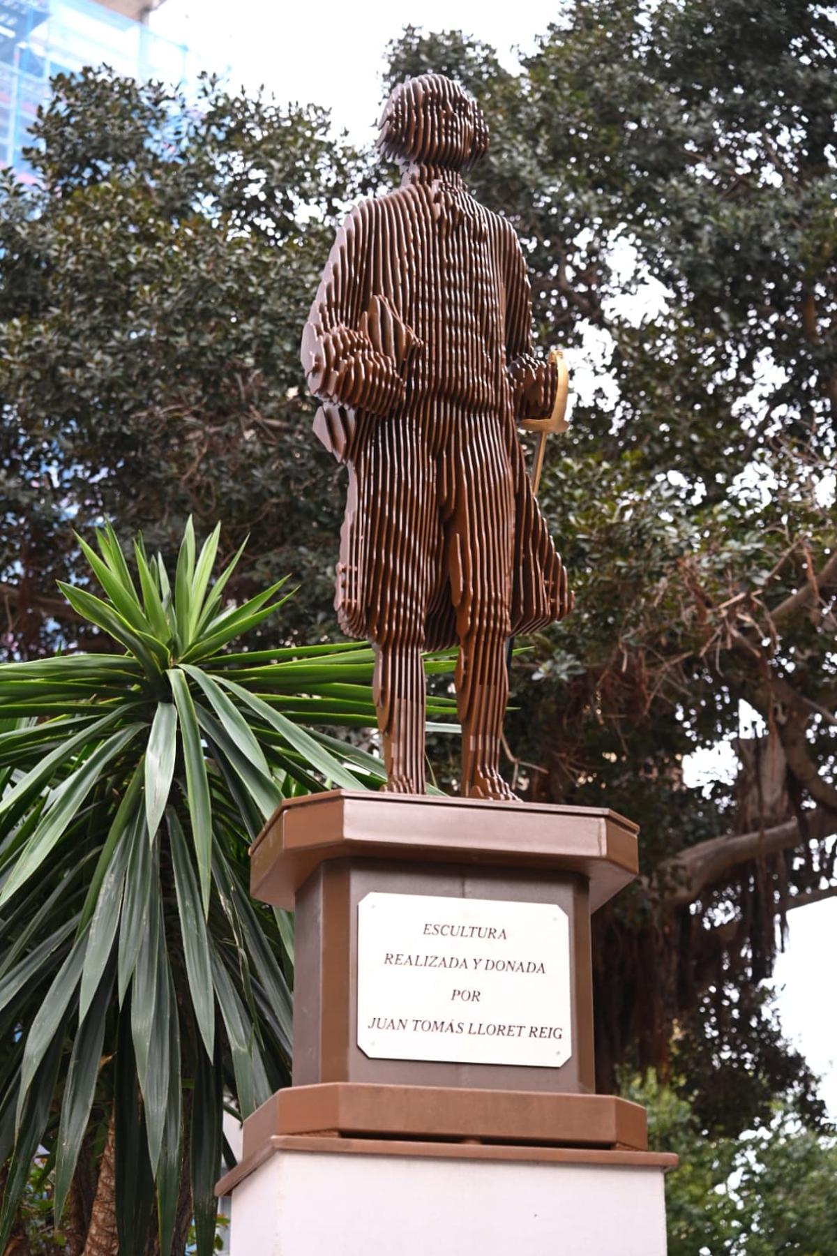 Así es la recién inaugurada escultura en Elche en honor a Jorge Juan