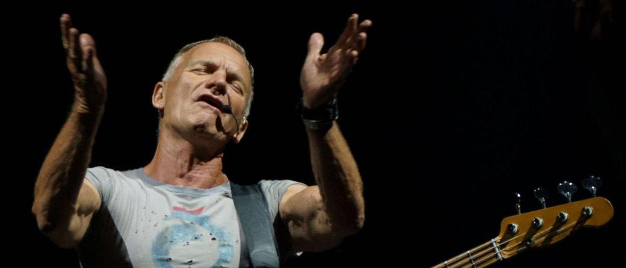 Un momento del concierto de Sting.
