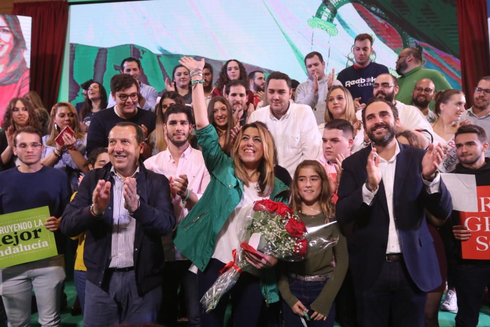 Susana Díaz participa en un acto electoral en la Facultad de Derecho