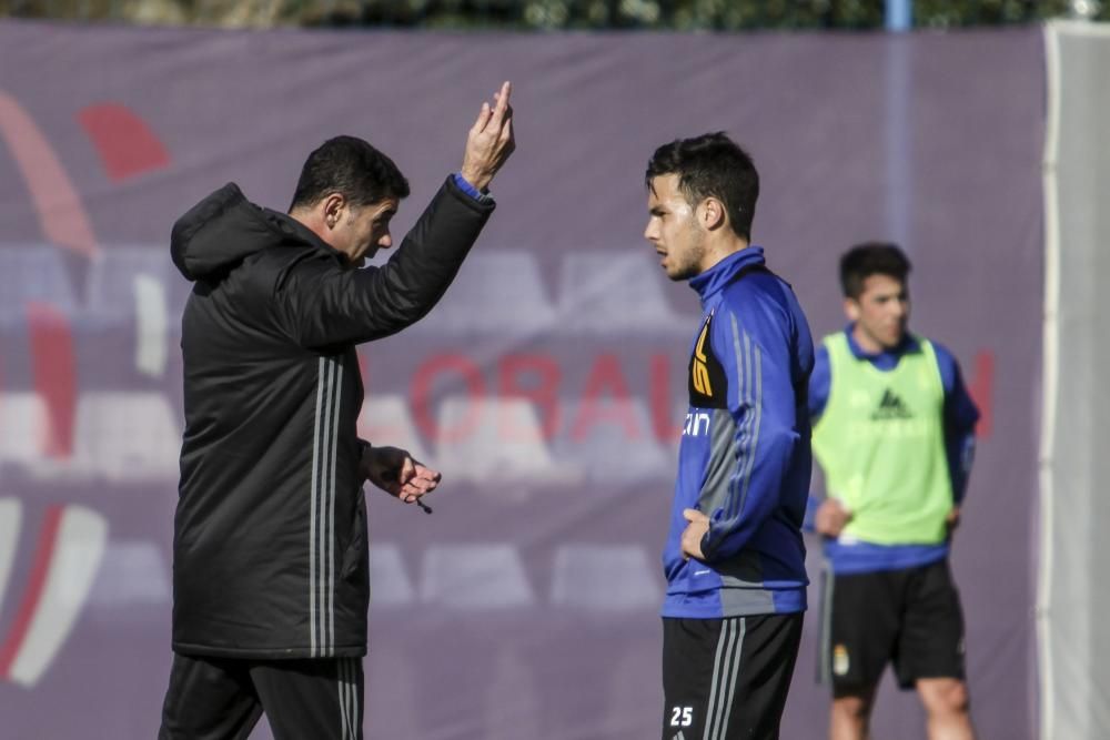 Entrenamiento del Real Oviedo en El Requexón