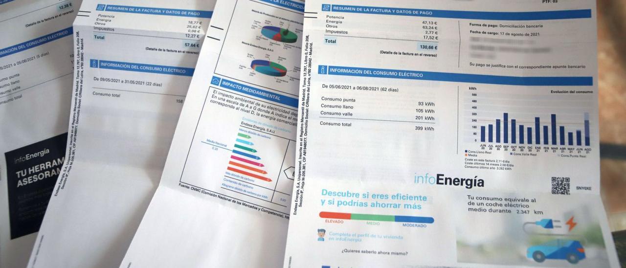 Imagen de archivo de facturas de la luz. | CÓRDOBA