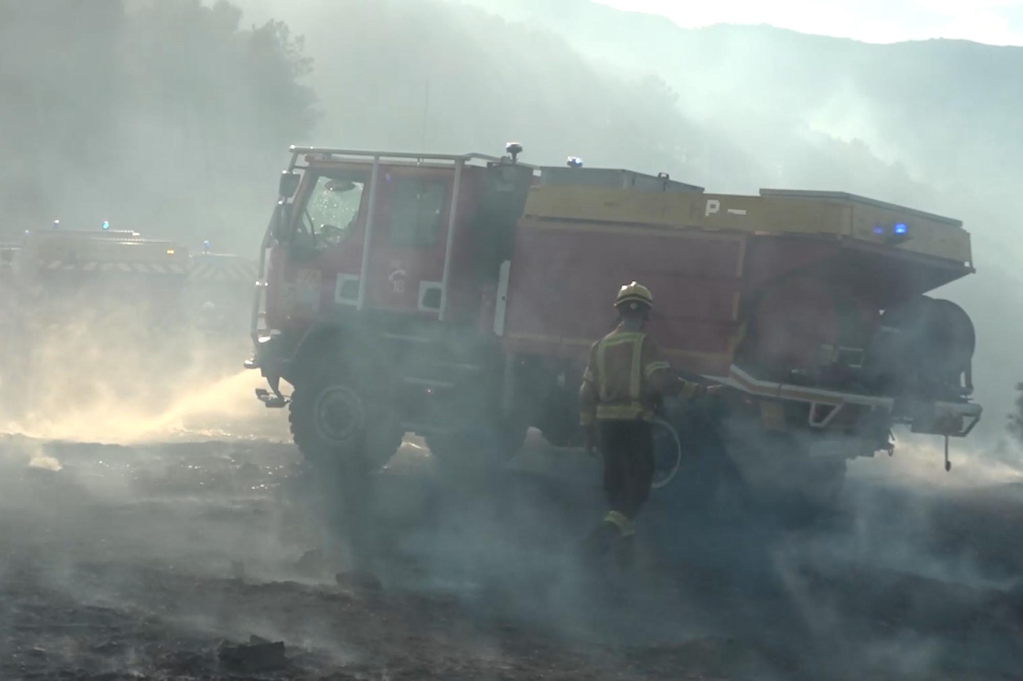 L'incendi entre Portbou i Colera