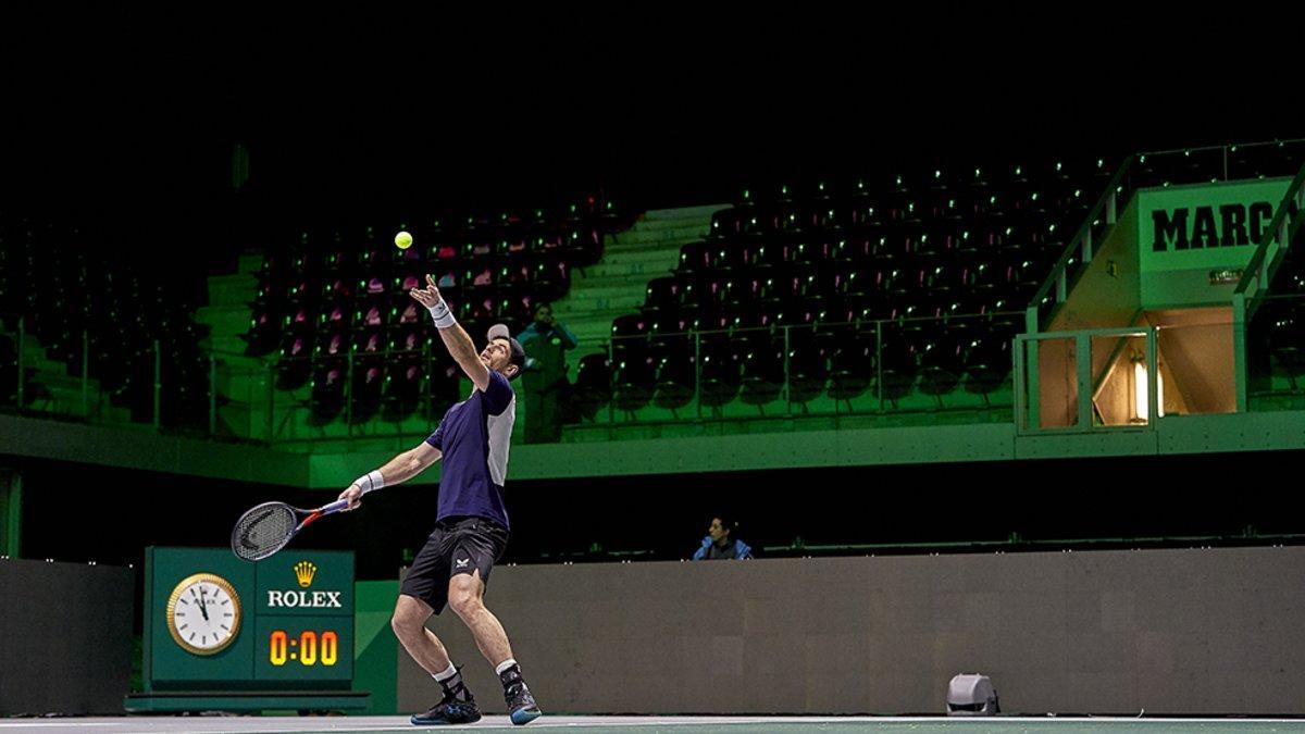 Murray, durante un entrenamiento