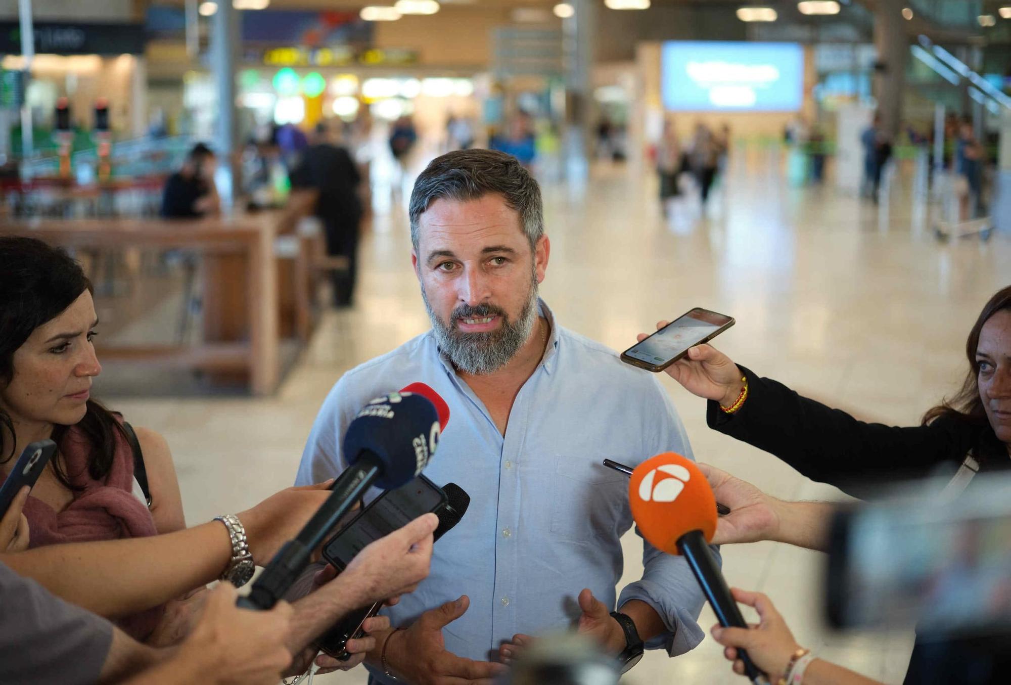 Visita de Santiago Abascal, presidente de Vox, a Tenerife