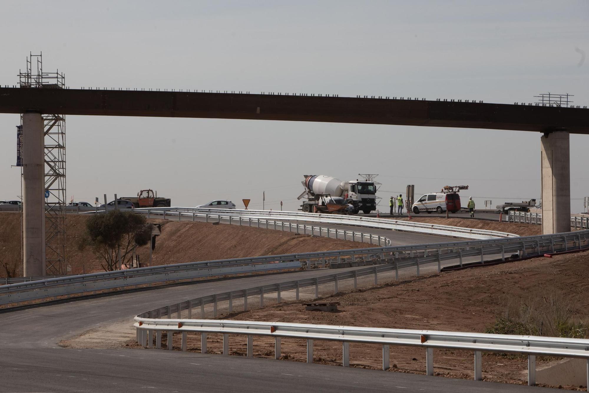 Obras de los accesos al aeropuerto de Manises