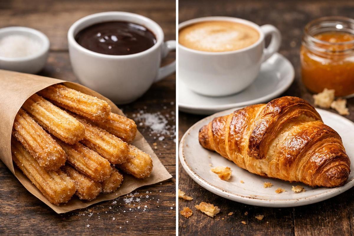 Churros vs croissant: ¿cuál es más sano?
