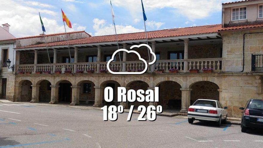 El tiempo en O Rosal: previsión meteorológica para hoy, jueves 10 de julio