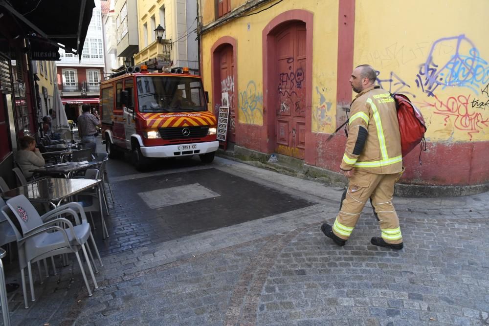 Incendio en un restaurante de la calle Oliva