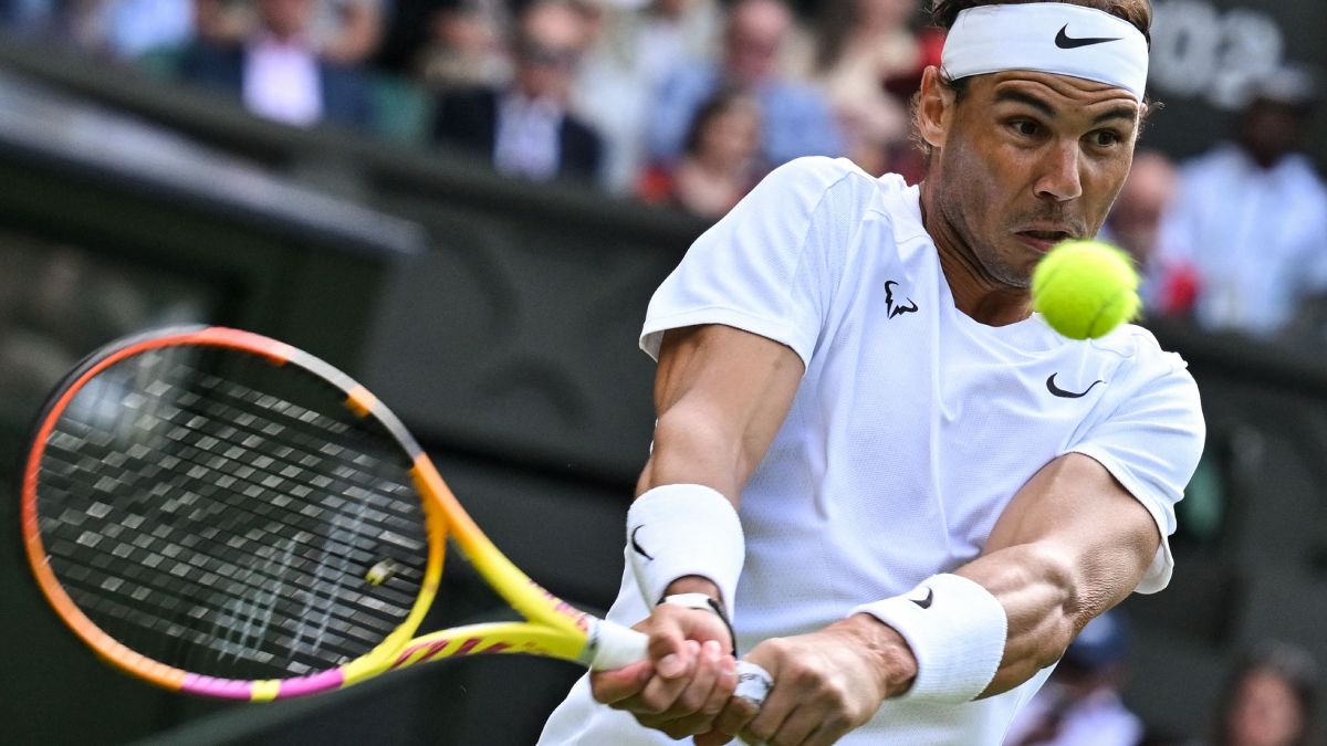 Nadal, durante el partido ante Cerundolo